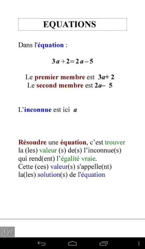 Pocket Math 3ème скриншот 1