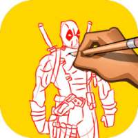 How to Draw Deadpool on 9Apps