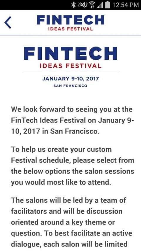 FinTech Ideas Festival скриншот 1