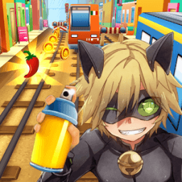 Subway Cat Noir Run Surf आइकन