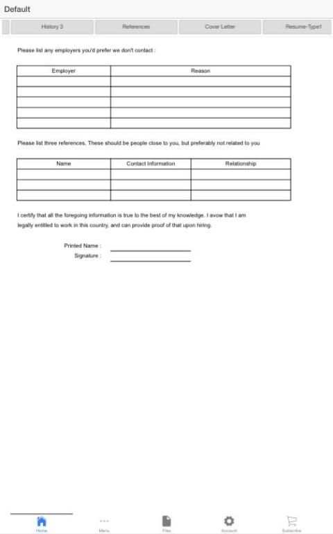 Job Application скриншот 1