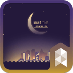 Starry City GIF icon theme icon