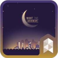 Starry City GIF icon theme