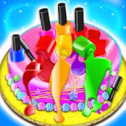 Makeup kit cakes : cosmetic box sweet bakery games