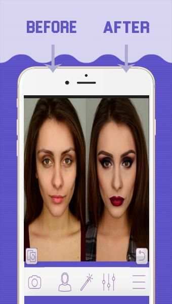 Makeup Selfie Camera скриншот 6