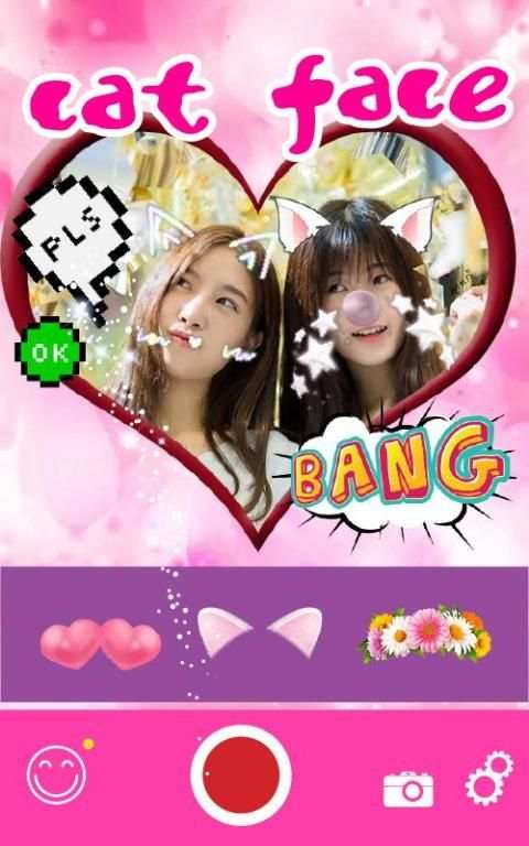 Selfie Cat Face Camera скриншот 2