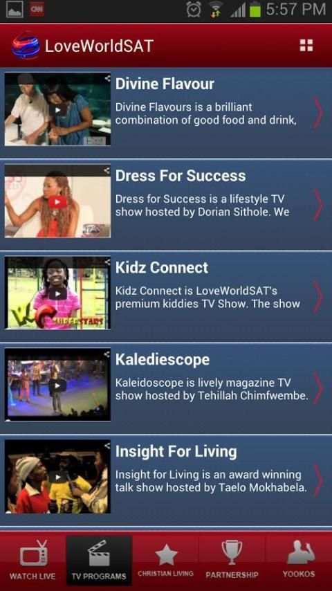 LoveWorld SAT Mobile screenshot 1