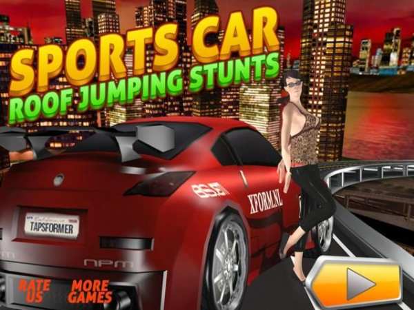 Sports Car Jumping Roof Stunts screenshot 7