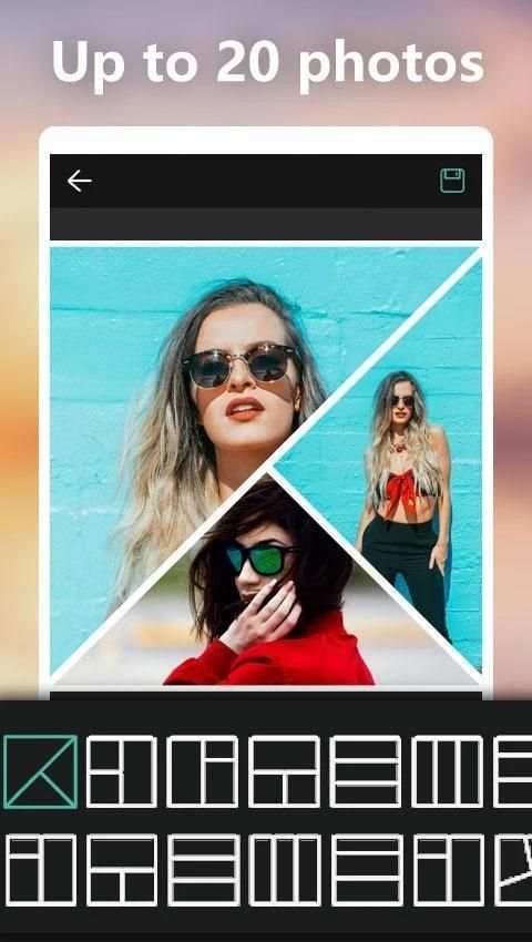 Pic Collage Maker- Blur Background Photo Edit Grid screenshot 2