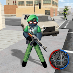 ikon US Army Counter Stickman Rope Hero Crime Gangster