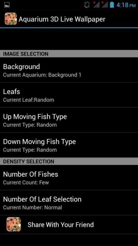 Fishes Live Wallpaper स्क्रीनशॉट 7