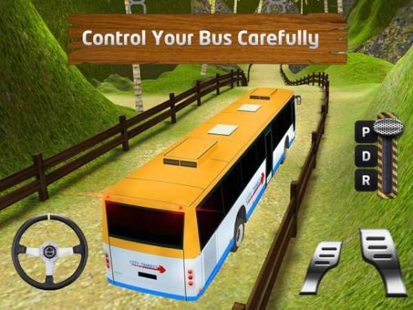 Offroad Bukit Bus Simulator 3D screenshot 1