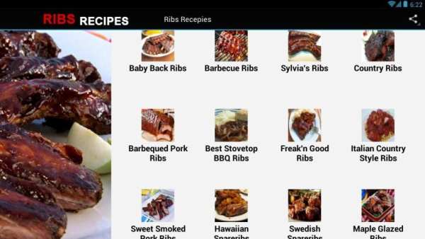 Ribs Recipes स्क्रीनशॉट 1