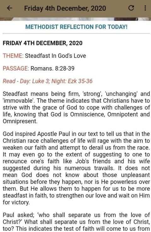 Methodist Daily Reflections, 2020 screenshot 1
