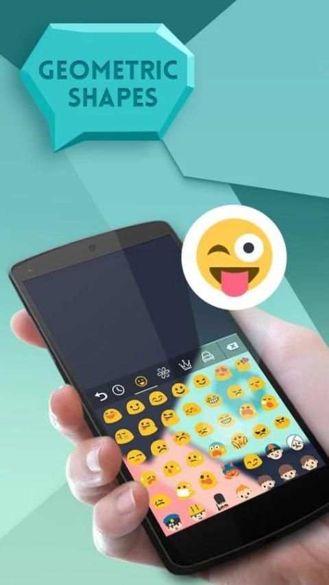Geometric GO Keyboard Theme screenshot 1