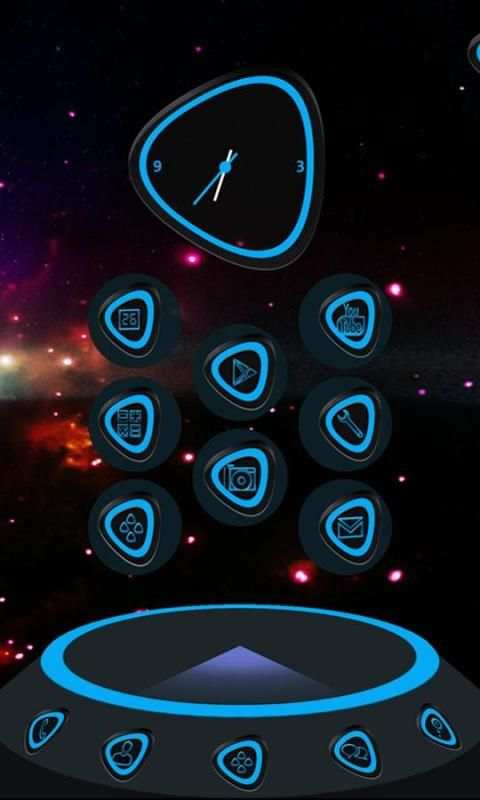 Next Launcher Blue Themes screenshot 4