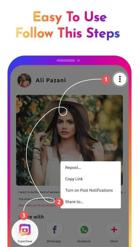 Super Save - Photo & Video Download for Instagram स्क्रीनशॉट 1
