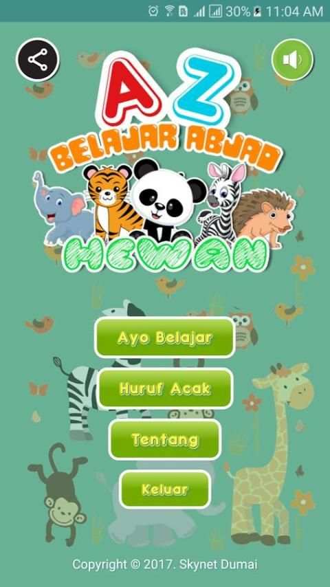 AZ Belajar Abjad Nama Hewan screenshot 2