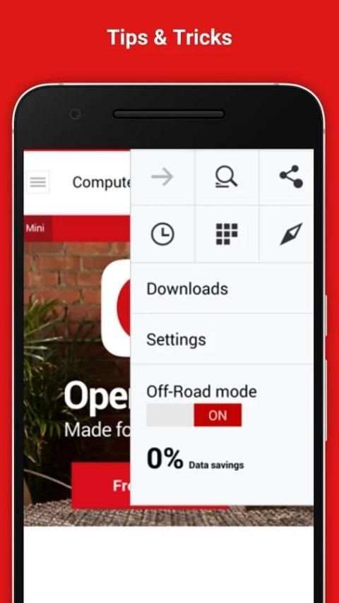 Fast Opera Mini Browser Tips स्क्रीनशॉट 2