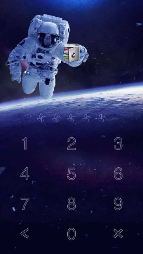 AppLock Live Theme Astronaut – Paid Theme screenshot 3