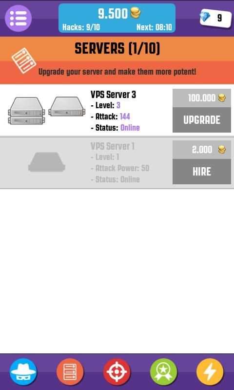 Hacker Game App - Simulation screenshot 2