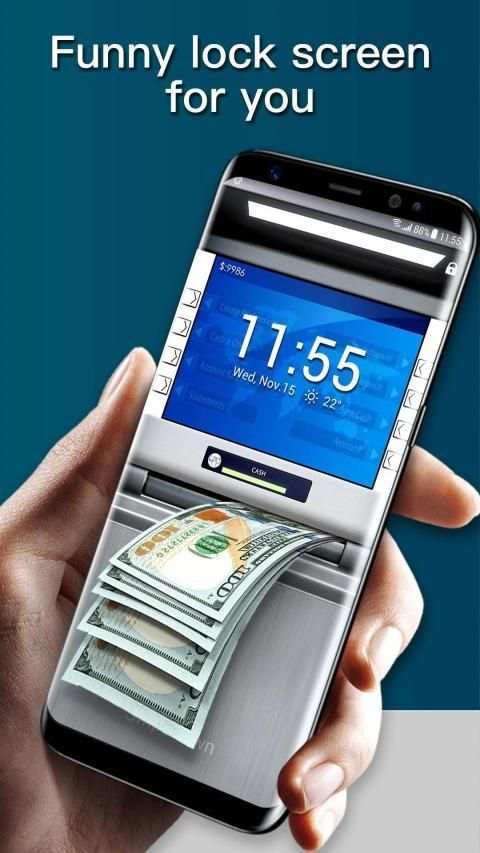Money & cash lock screen for you screenshot 2