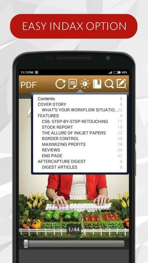 Fast PDF Reader स्क्रीनशॉट 6