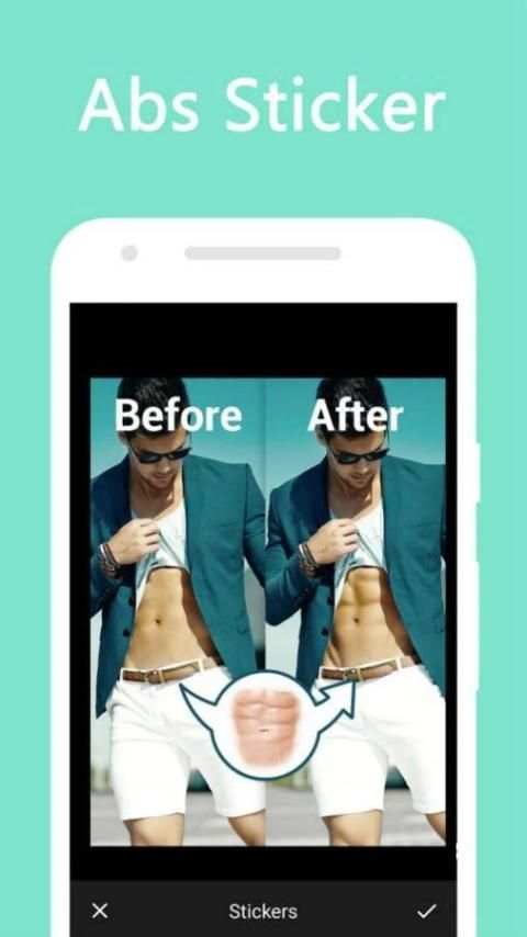 FREE ABS STICKER FOR EDIT скриншот 1