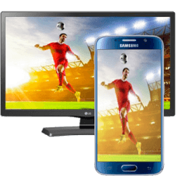 Second screen mirroring Link أيقونة