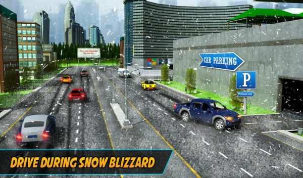 Multi-Level Winter Car Parking screenshot 1