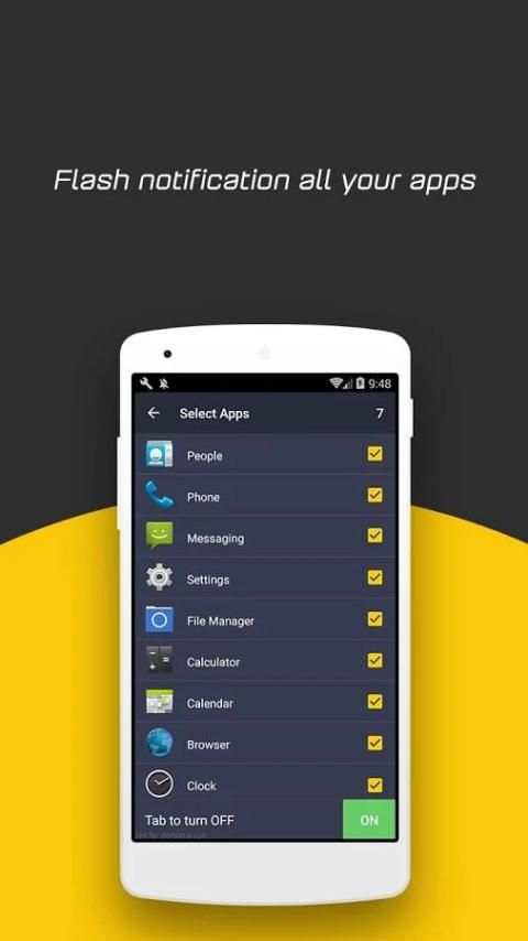 Flashlight, Flash On Call, SMS screenshot 2