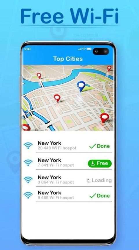 Free WIFI Connection Anywhere Network Map Connect screenshot 5