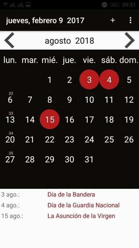 Calendario 2017 Venezuela 3 تصوير الشاشة