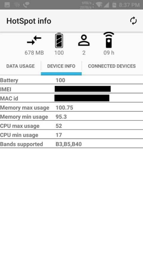 HotSpot info for Jio screenshot 5