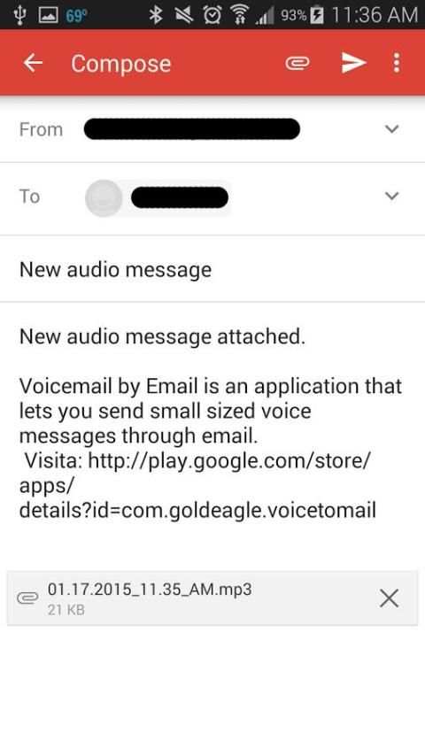 Voice by Email (Nauta) screenshot 2