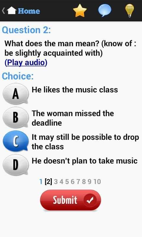 English Listening Test скриншот 6