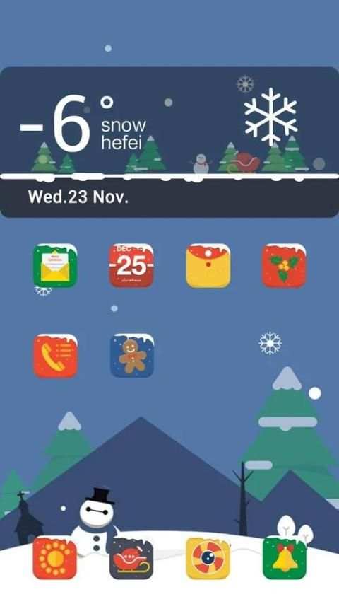 Christmas Ivy Launcher Theme 3 تصوير الشاشة