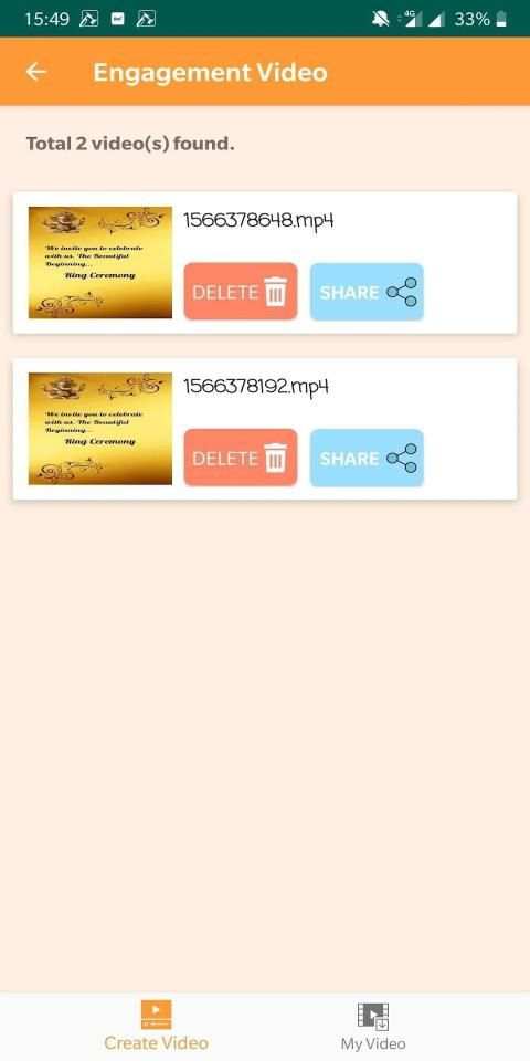 DesignerMe - Engagement Video & Card Maker स्क्रीनशॉट 2