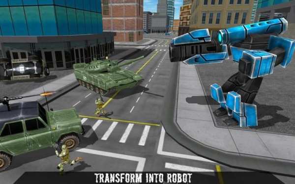 Flying Robot Police Car Driver screenshot 10