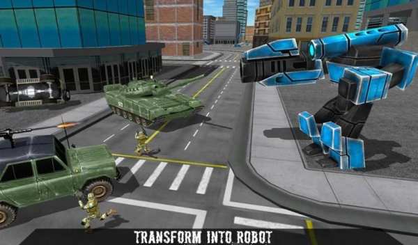 Flying Robot Police Car Driver screenshot 5