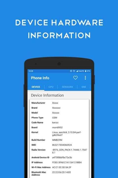 Phone Info - Device Info स्क्रीनशॉट 8