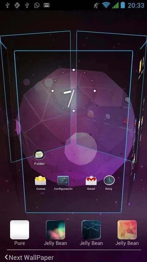 Next Launcher Theme Jelly Bean 1 تصوير الشاشة