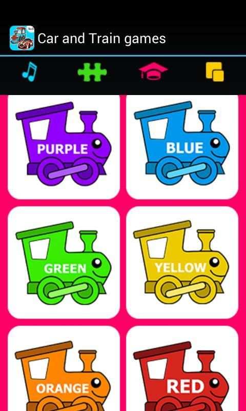 Car & Train games for toddlers 1 تصوير الشاشة
