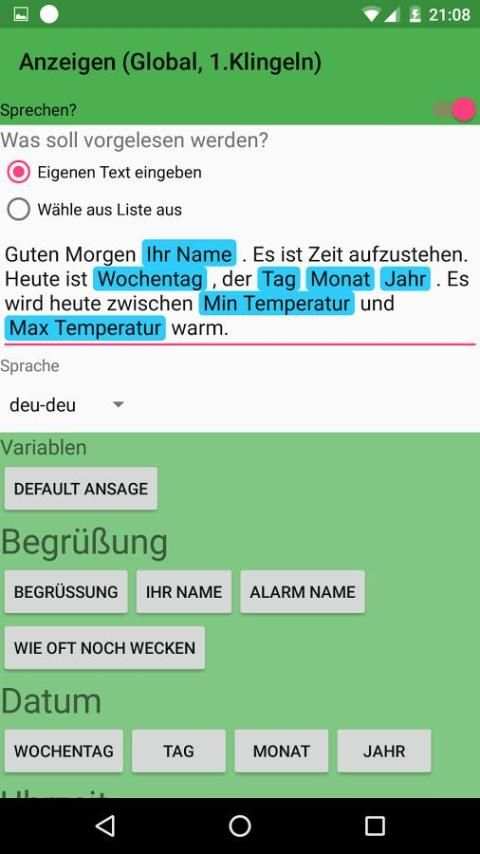 Sprechender Wecker 5 تصوير الشاشة