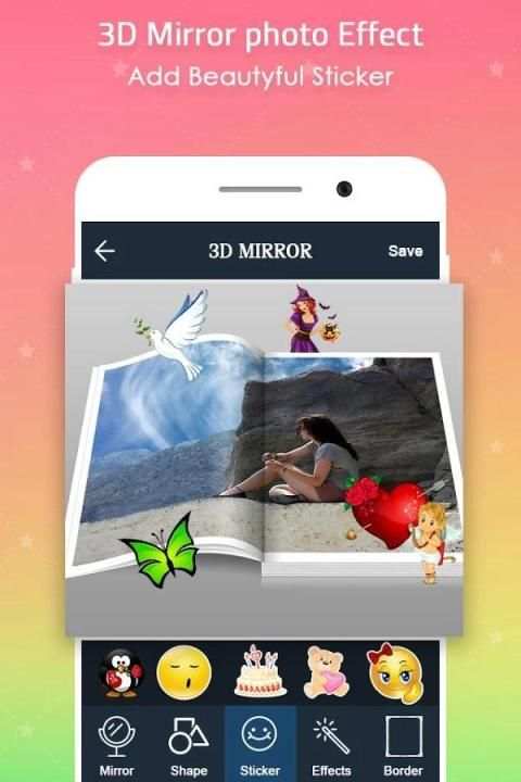 3D MirrorPic- Photo Editor скриншот 3