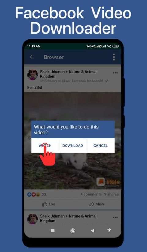 Video Downloader for Facebook HD Video Downloader screenshot 1