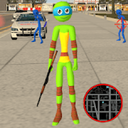 Leonardo Stickman Rope Hero Knight Gangstar War आइकन