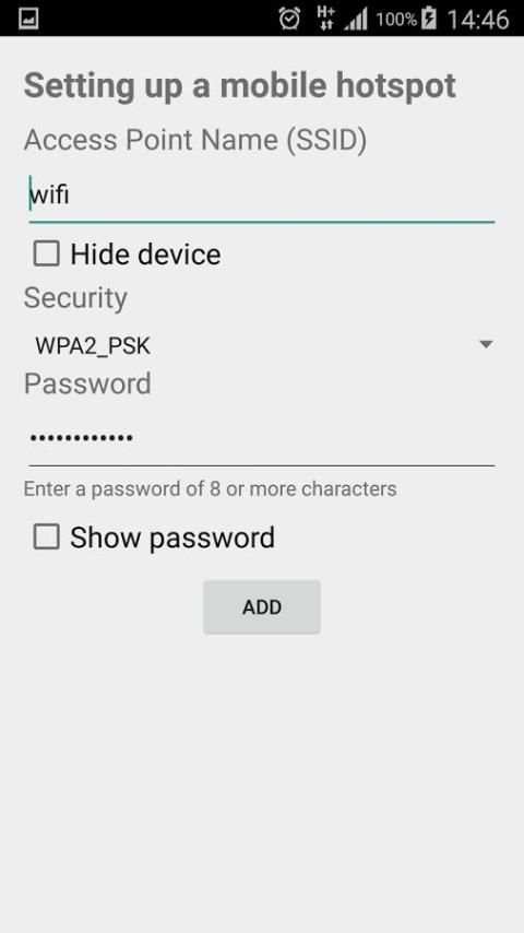 WiFi Access Point Widget स्क्रीनशॉट 1