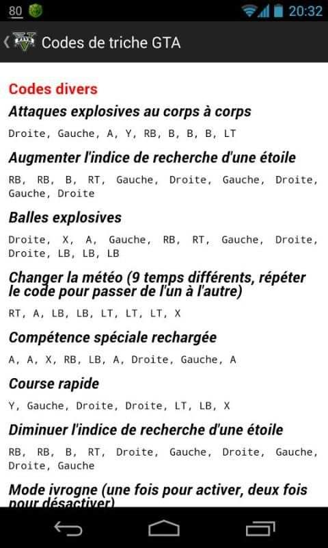 Codes de triche GTA स्क्रीनशॉट 7