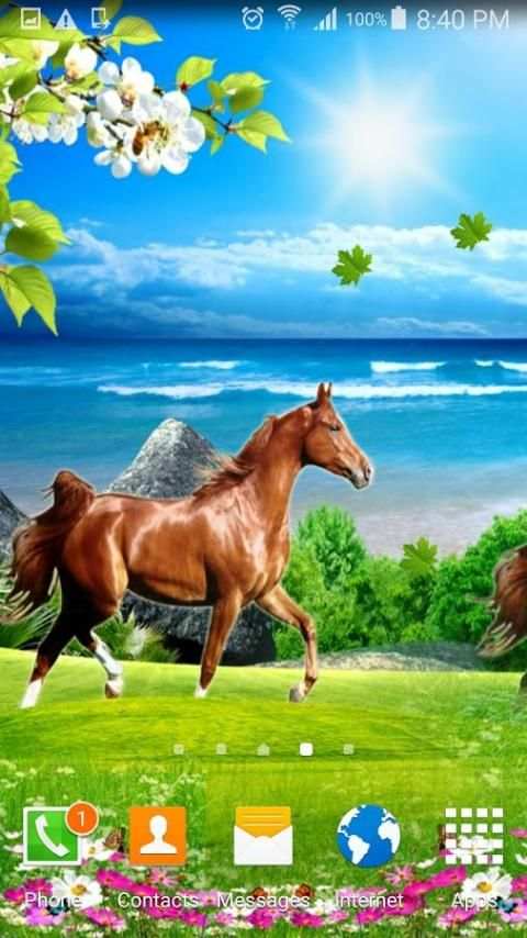 Horses Live Wallpaper स्क्रीनशॉट 1